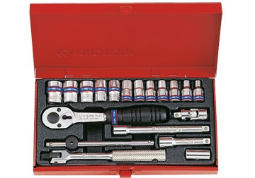 1/4" bộ tuýp 19 chi tiết hệ mét Kingtony 2521MR 1/4" bộ tuýp 19 chi tiết hệ mét Kingtony 2521MR