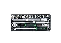 1/2" Bộ tuýp bông hệ inch 25 món Toptul GCAT2505 1/2" Bộ tuýp bông hệ inch 25 món Toptul GCAT2505