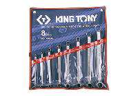6-23mm bộ hai đầu vòng 8 cái hệ mét Kingtony 1708MR 6-23mm bộ hai đầu vòng 8 cái hệ mét Kingtony 1708MR
