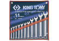 8-24mm bộ vòng miệng 11 cái hệ mét Kingtony 1211MR 8-24mm bộ vòng miệng 11 cái hệ mét Kingtony 1211MR