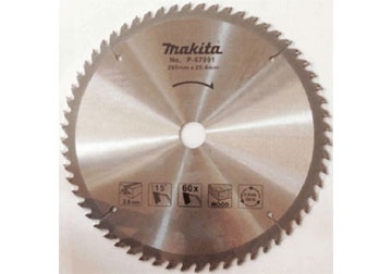 255 x 25.4 x 60T Đĩa cưa gỗ hợp kim 40 răng Makita P-67885 255 x 25.4 x 60T Đĩa cưa gỗ hợp kim 40 răng Makita P-67885