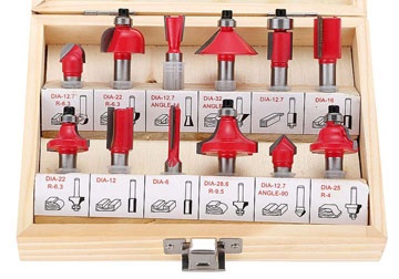 Bộ mũi phay gỗ 12 chi tiết cốt 6mm