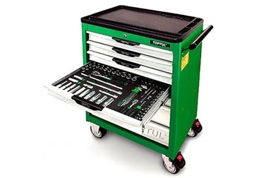 Bộ tủ dụng cụ 7 ngăn màu đỏ 261 chi tiết Toptul GV-26102 Bộ tủ dụng cụ 7 ngăn màu đỏ 261 chi tiết Toptul GV-26102